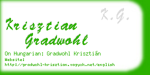 krisztian gradwohl business card