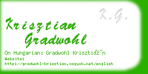 krisztian gradwohl business card